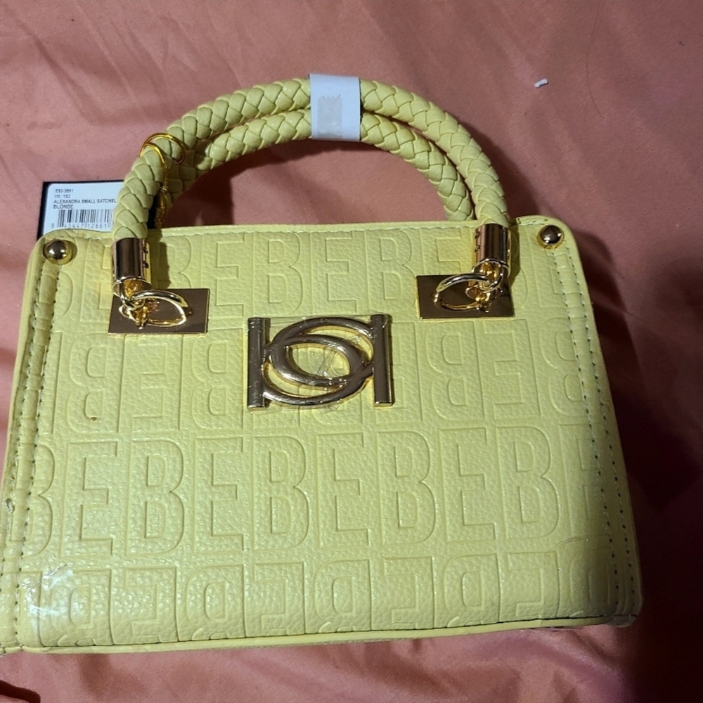Bebe Yellow Alexandra Small Handbag - Picture 3 of 10